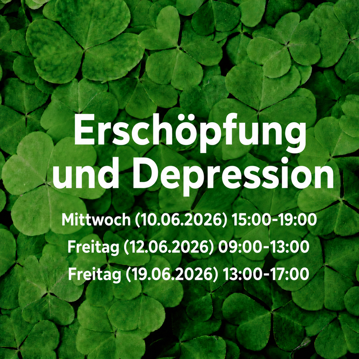 Erschöpfung und Depression