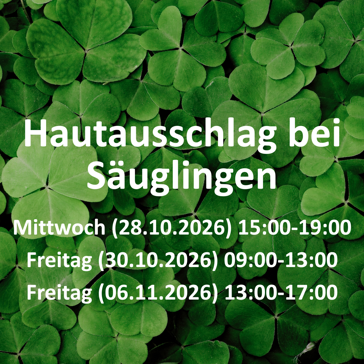 Hautausschlag bei Säuglingen