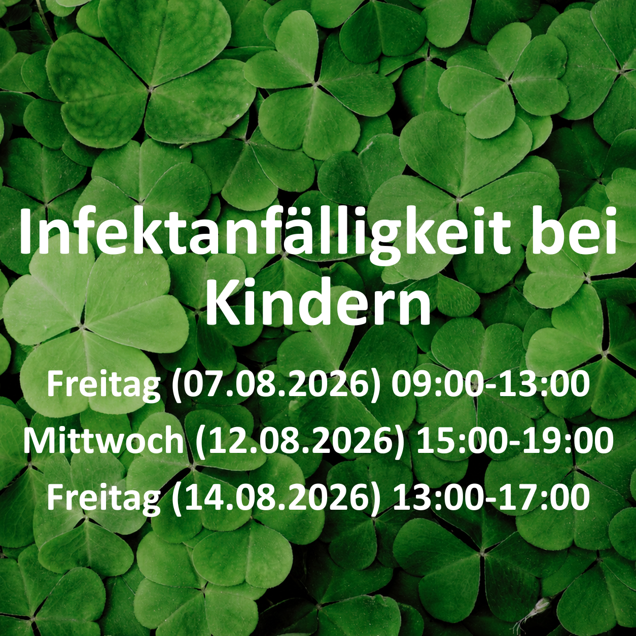 Infektanfälligkeit bei Kindern